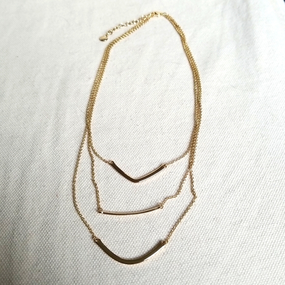 BaubleBar // Gold stacked necklace - Picture 1 of 4